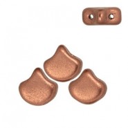 Ginko Leaf Bead kralen 7.5x7.5mm Matte metallic bronze copper